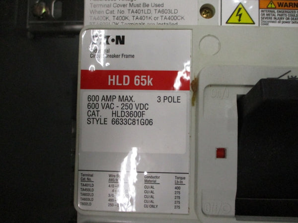 EATON SLDN600 HLD3600F 600VAC 600A NSMP