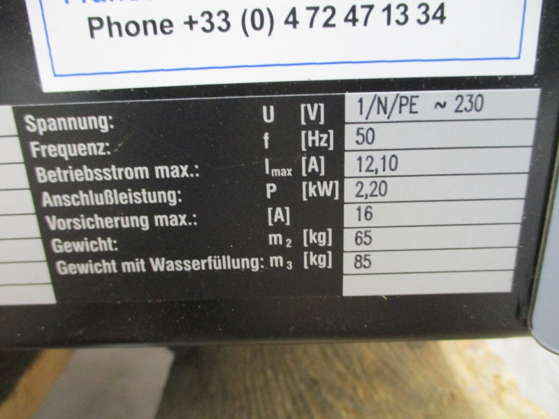 HYFRA ECHILLY 3-S 16010577 230V 12.10A NSNP