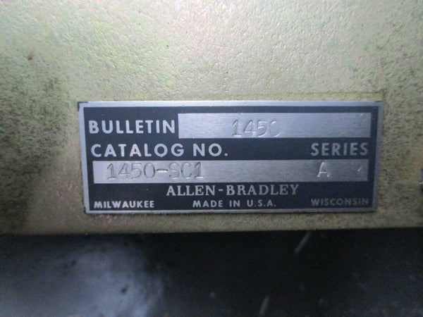 ALLEN BRADLEY 1450-SC1 SER. A UNMP