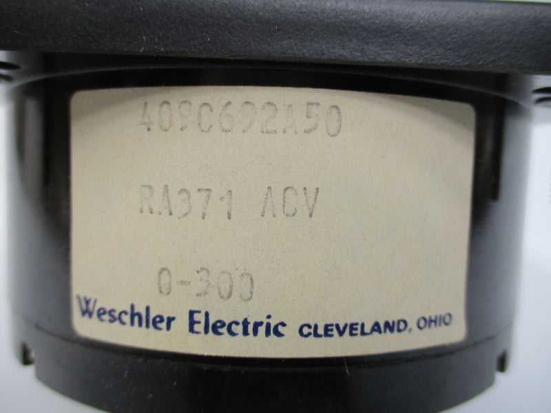 WESCHLER ELECTRIC 409C692A50 0-300ACV NSNP