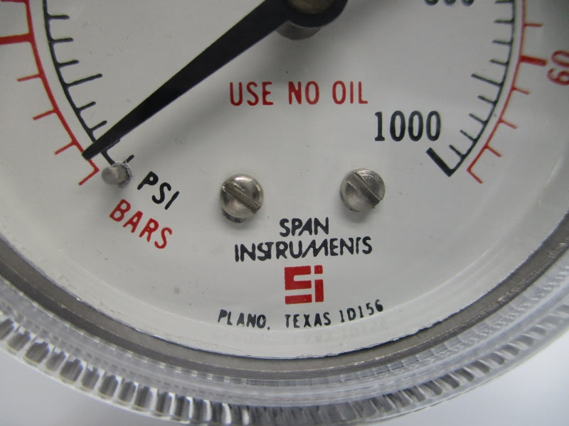 SPAN INSTRUMENTS 1D156 0-1000PSI NSNP