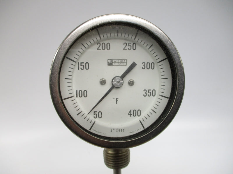 WEKSLER INSTRUMENTS 3S06 50/400'F 3" STEM6 NSMP