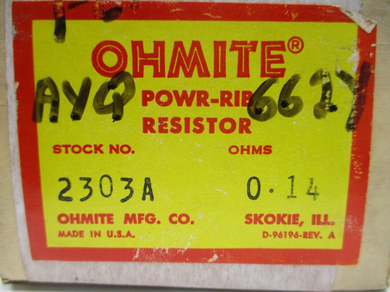 OHMITE 2303A NSFS