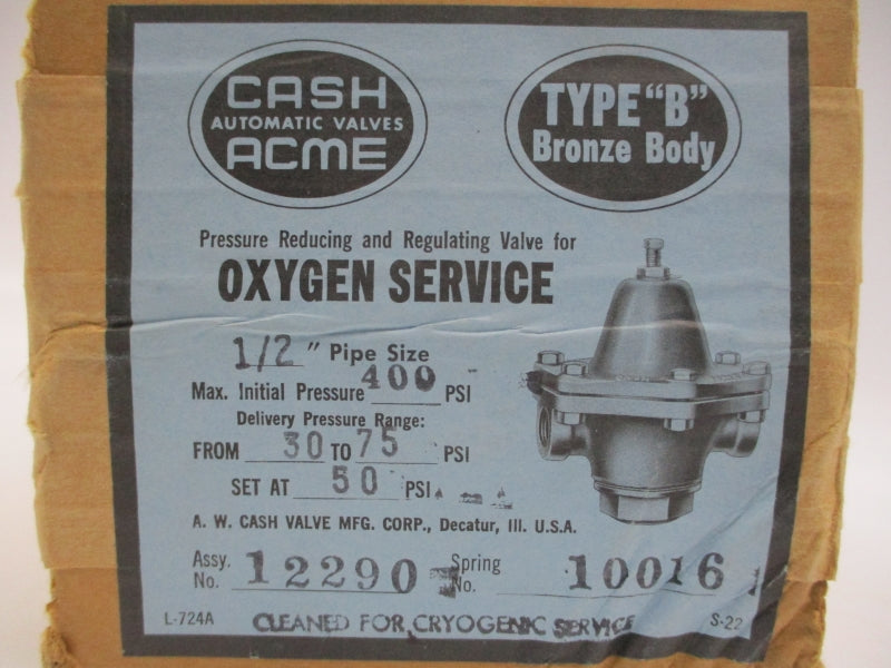 CASH ACME 12290 30-75PSI 1/2" NSFS