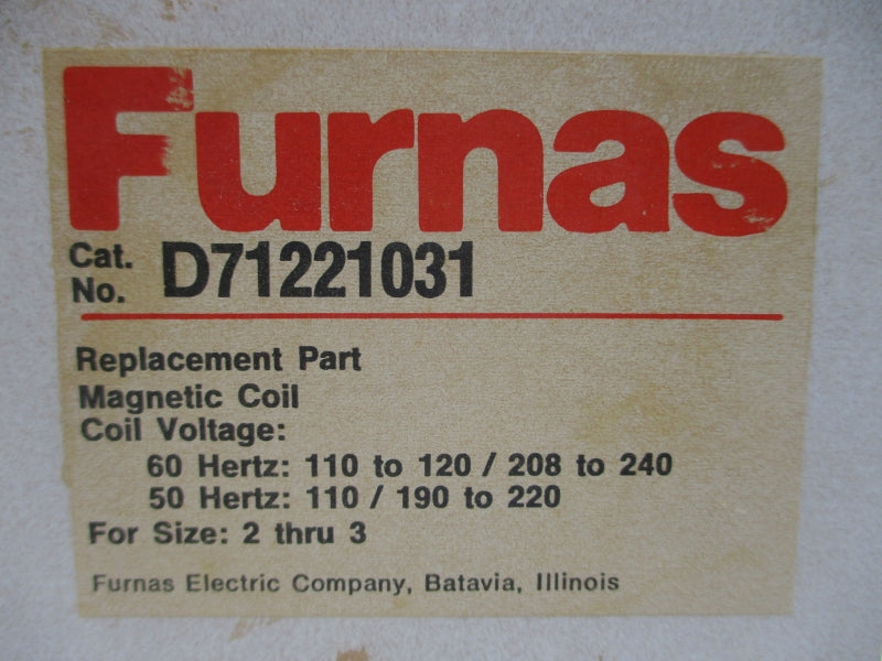 FURNAS D71221-31 208-240V NSMP