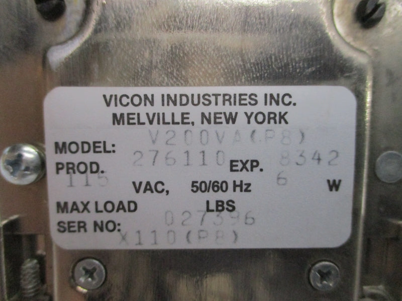 VICON INDUSTRIES V200VA(P8) 276110 115VAC NSNP