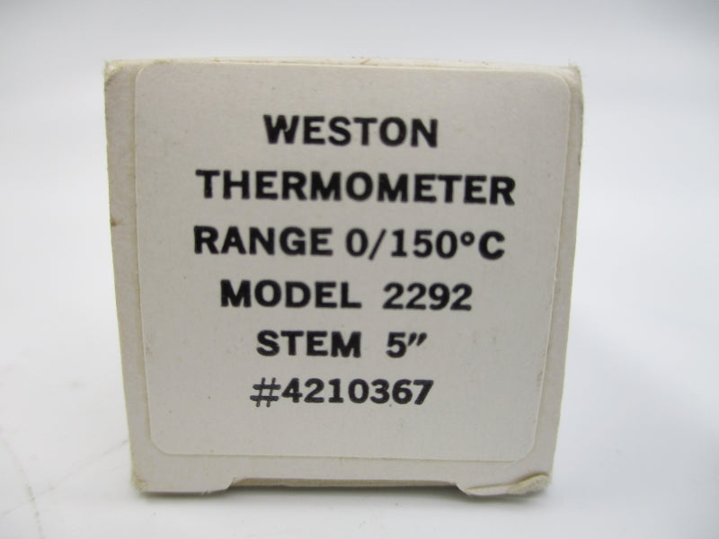 WESTON THERMOMETER 2292 4210367 0/150'C STEM5 NSMP