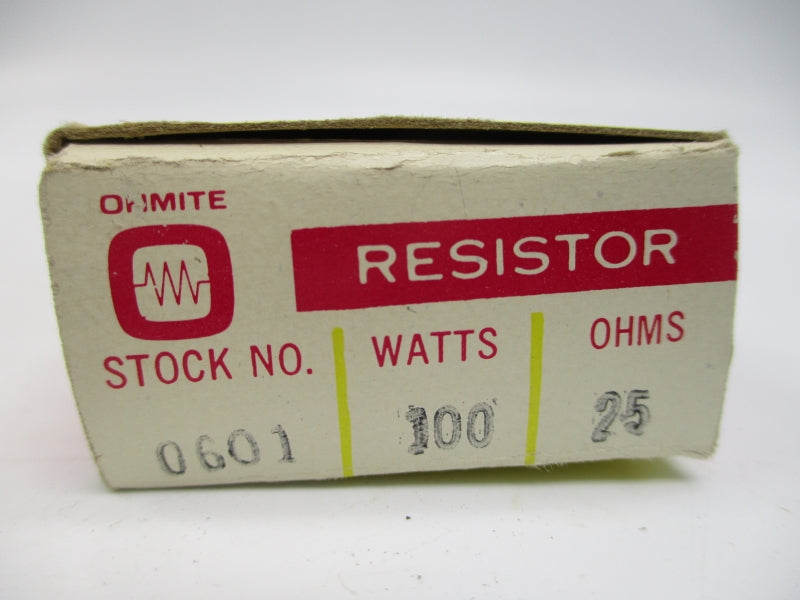 OHMITE 0601 LJ100J25R NSMP