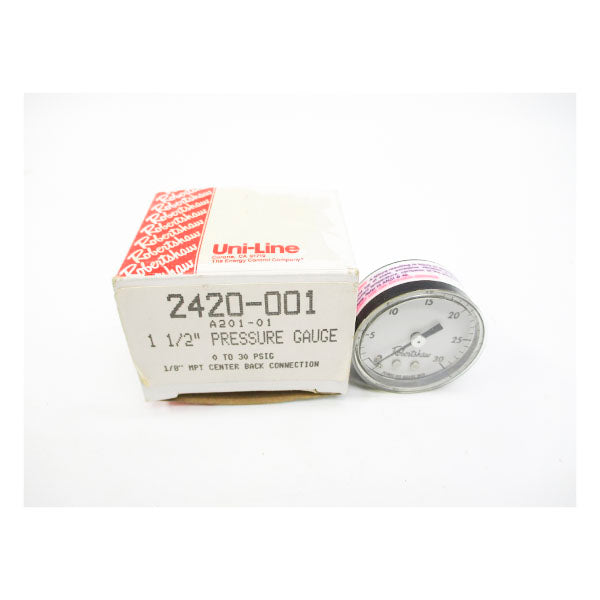 ROBERTSHAW 2420-001 0-30PSI 1-1/2" NSMP