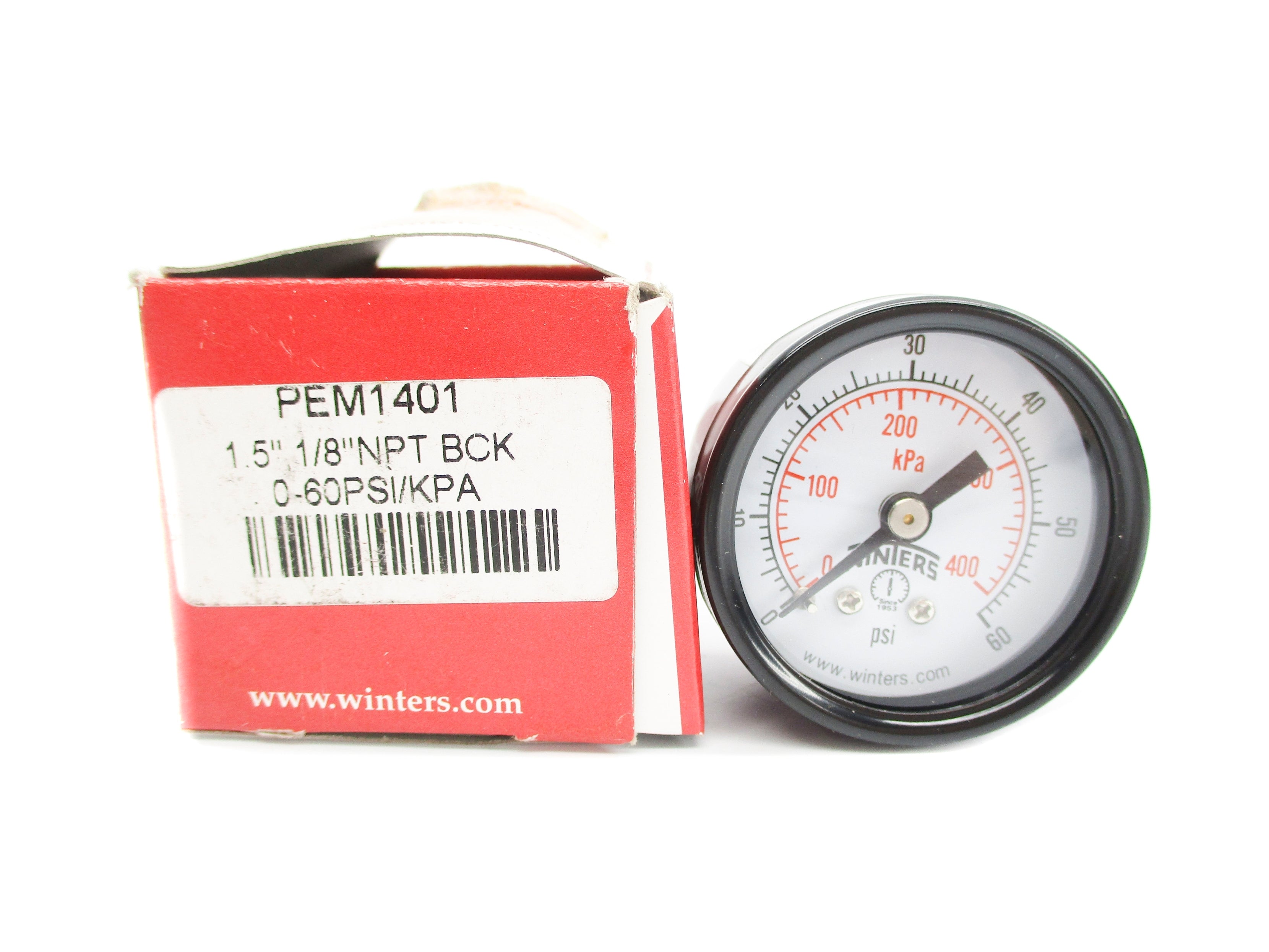 WINTERS PEM1401 0-60PSI 1.5" NSMP