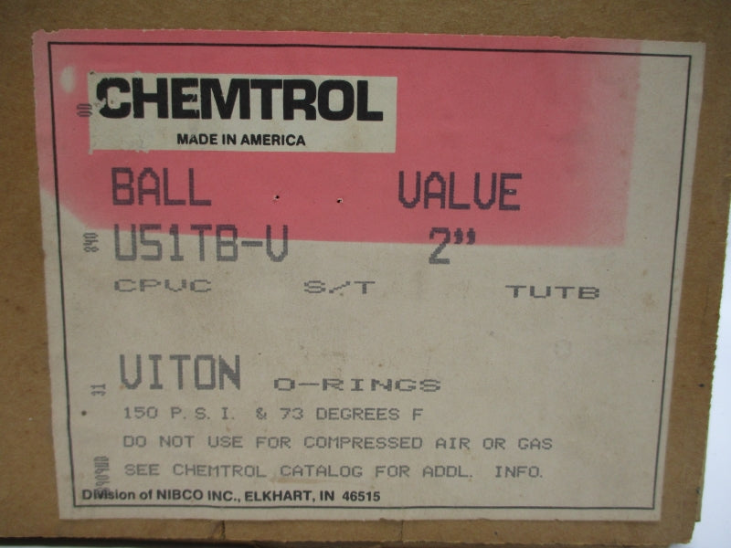 CHEMTROL U51TB-V 150PSI 2" NSFS