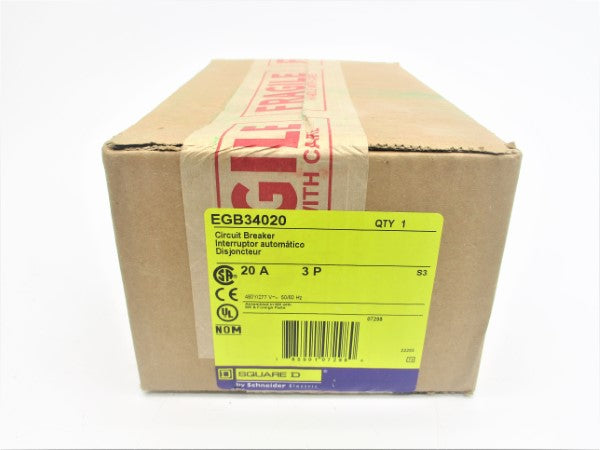 SQUARE D EGB34020 SER. 3 480V 20A NSFS