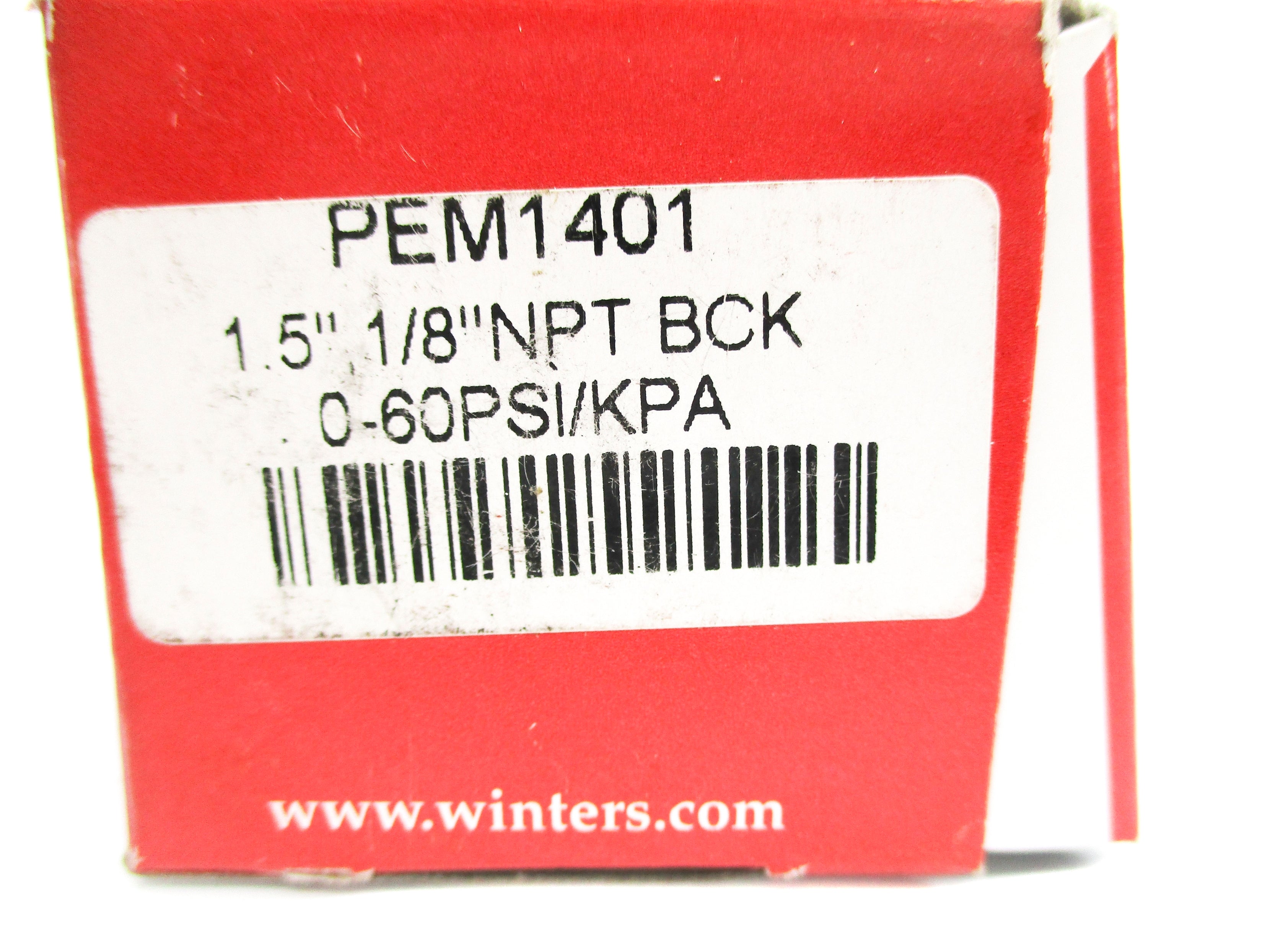 WINTERS PEM1401 0-60PSI 1.5" NSMP