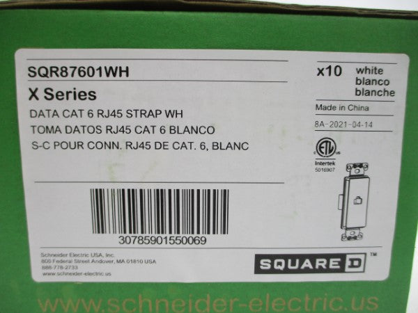 SQUARE D SQR87601WH 8A (PKG OF 10) NSMP