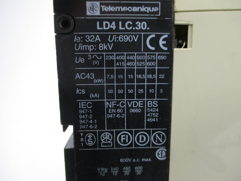TELEMECANIQUE LD4LC.30. 100/110-120V 32A NSNP