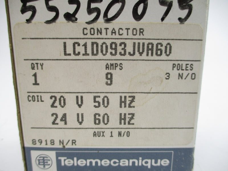TELEMECANIQUE LC1D093JVA60 20/24V 9A NSMP