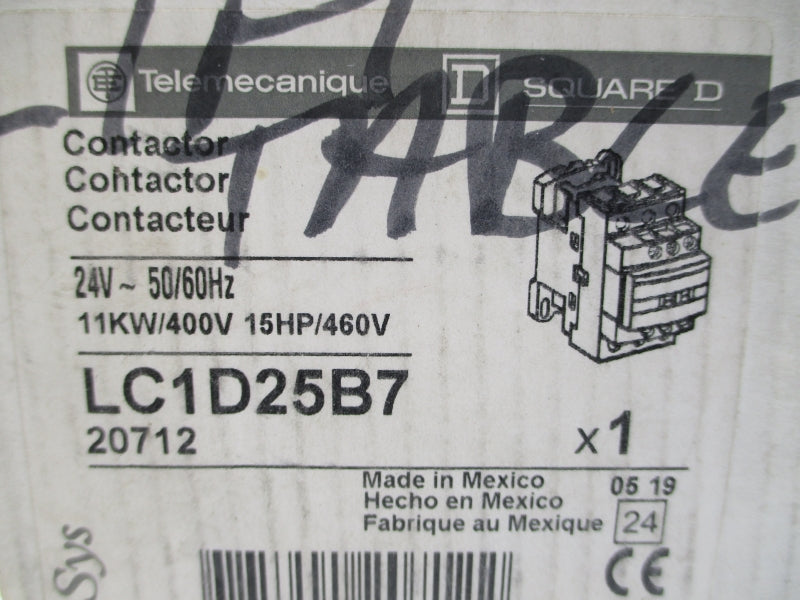 TELEMECANIQUE LC1D25B7 24V NSMP