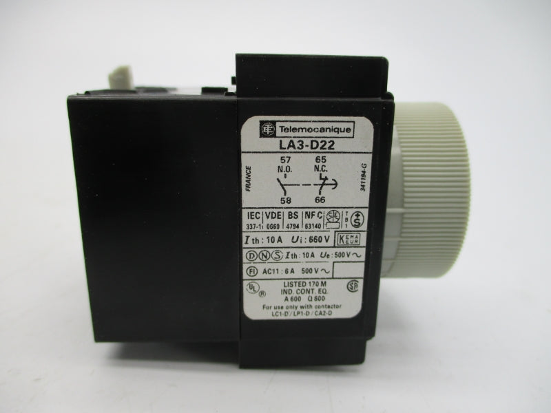 TELEMECANIQUE LA3D22 660V 10A 0.1-30S NSMP