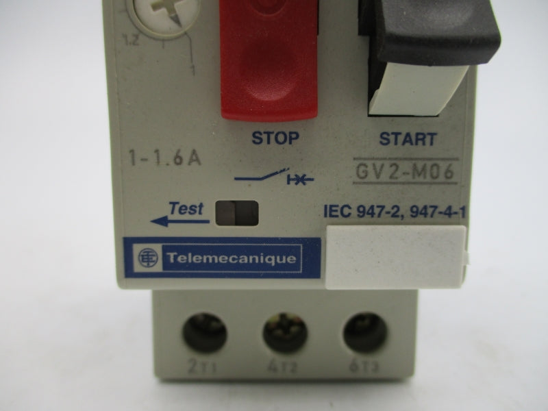 TELEMECANIQUE GV2M06 690V 1-1.6A NSMP