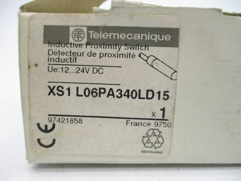 TELEMECANIQUE XS1L06PA340LD15 12-24VDC NSMP