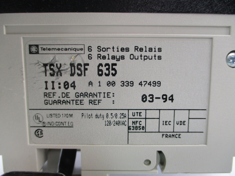 TELEMECANIQUE TSXDSF635 120/240VAC NSMP