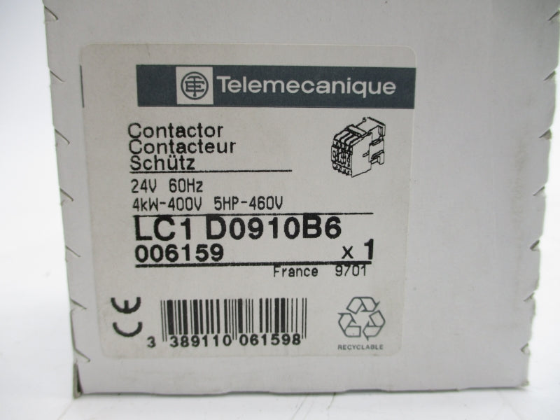 TELEMECANIQUE LC1D0910B6 24V NSFS
