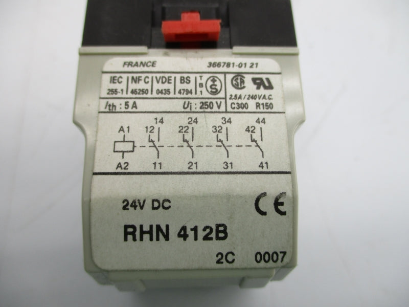 TELEMECANIQUE RHN412B 24VDC 5A NSNP