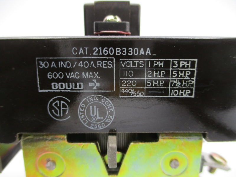 GOULD 2160B330AA 600VAC 30A NSNP