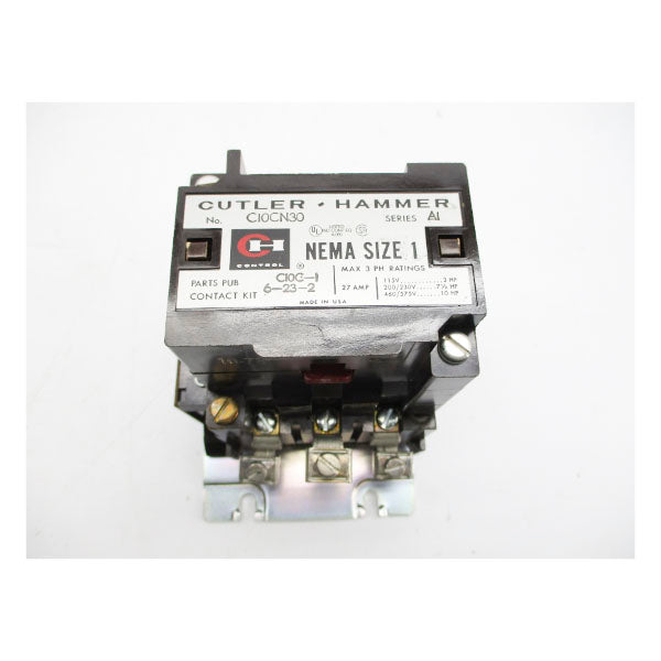 CUTLER HAMMER C10CN30 SER. A1 110/120V 27A NSNP