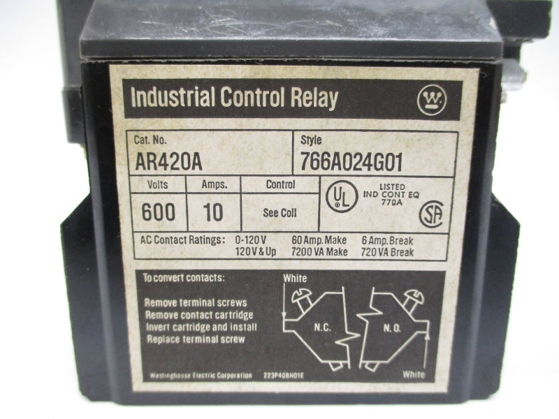 WESTINGHOUSE AR420A 110/120V 10A NSMP