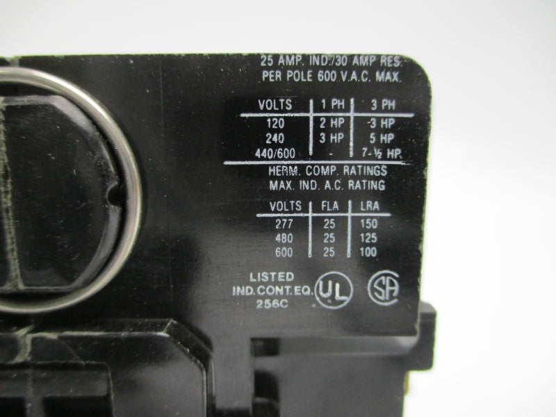 TELEMECANIQUE 2200EB230KA 440-480V 30A NSMP