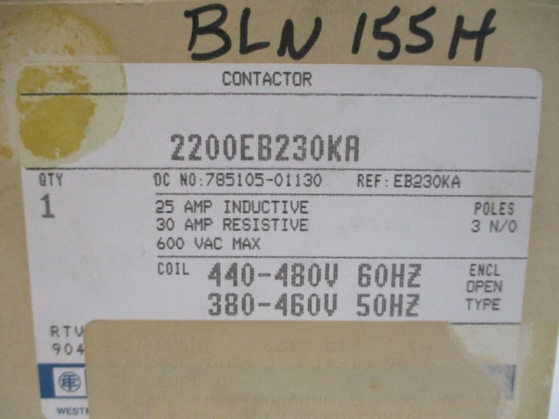 TELEMECANIQUE 2200EB230KA 440-480V 30A NSMP