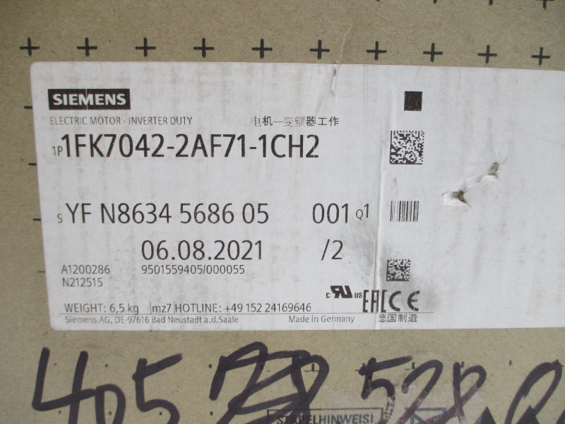 SIEMENS 1FK7042-2AF71-1CH2 270V 2.2A NSMP