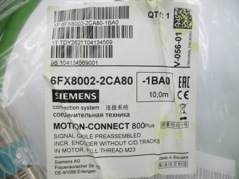 SIEMENS 6FX8002-2CA80-1BA0 30V NSMP