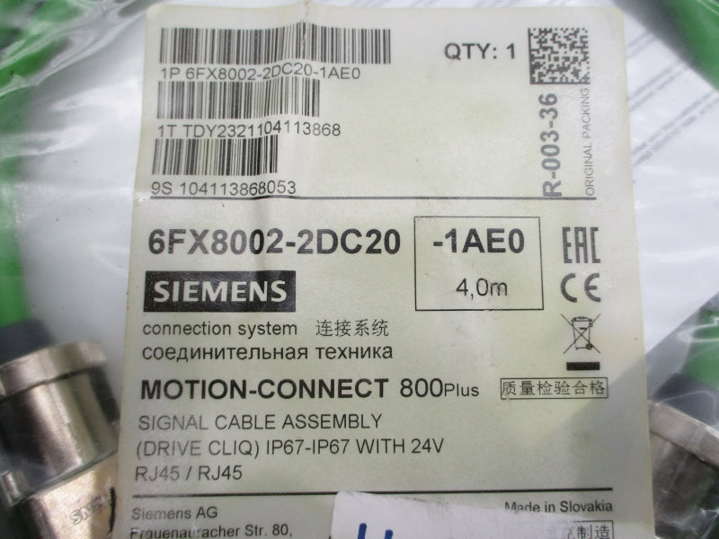 SIEMENS 6FX8002-2DC20-1AE0 30V NSMP