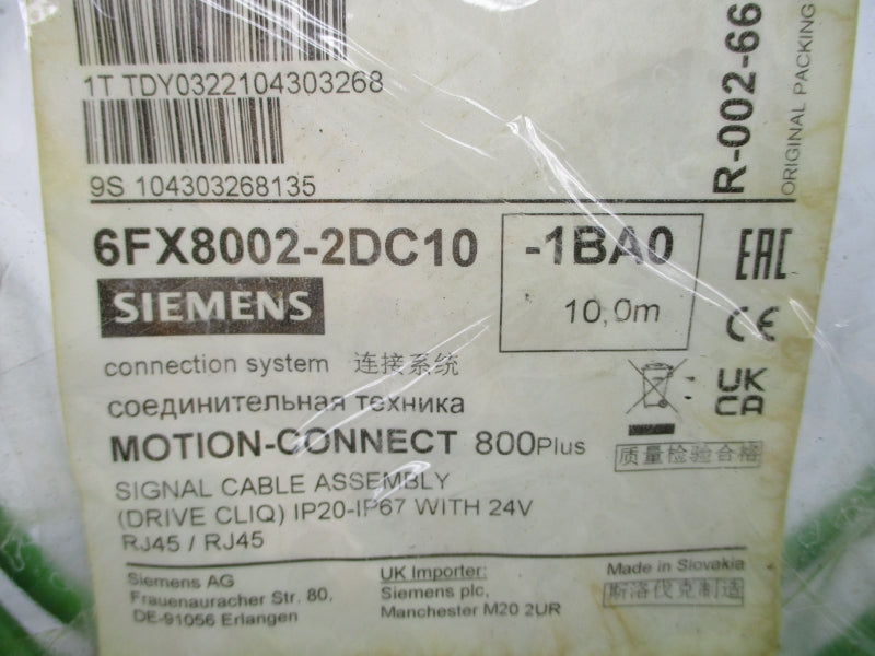 SIEMENS 6FX8002-2DC10-1BA0 30V NSMP