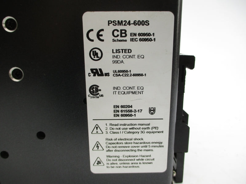 RHINO AUTOMATION DIRECT PSM24-600S 100-240VAC 10.0-5.0A NSNP