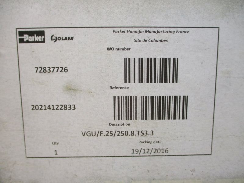 PARKER VGU/F.25/250.8.TS3.3 NSMP
