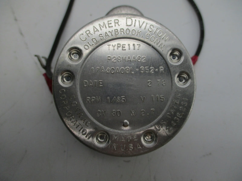 CRAMER 17A4CA08L-352-R P28MAA62 117 115V NSNP