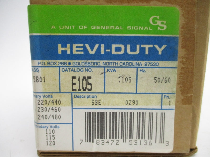 HEVI DUTY E105 240/480V NSMP