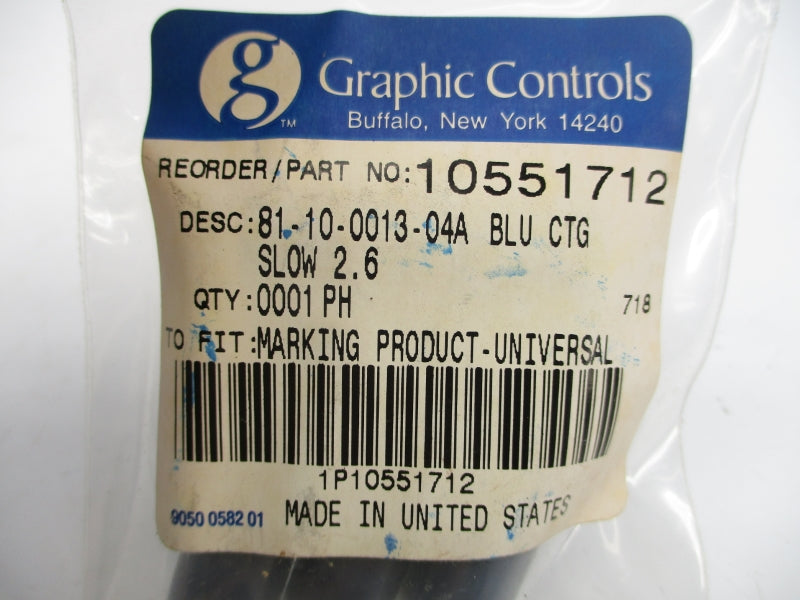 GRAPHIC CONTROLS 81-10-0013-04A 10551712 (PKG OF 4) NSMP
