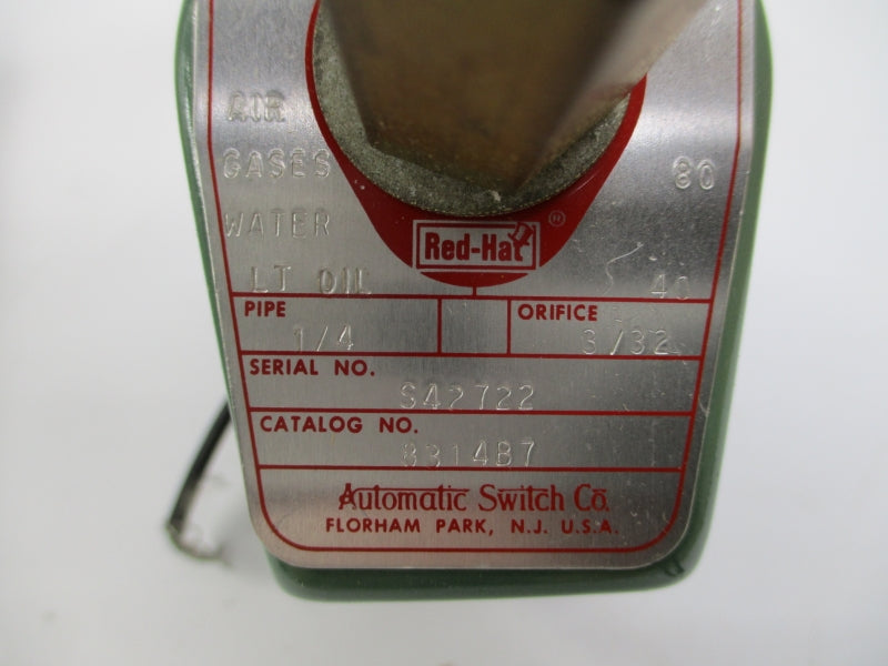 ASCO 8314B7 110/120V 80PSI 1/4" NSMP