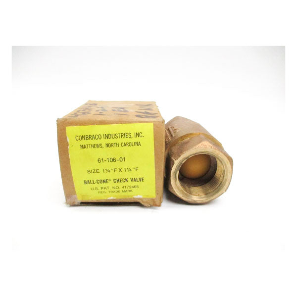 CONBRACO INDUSTRIES 61-106-01 1-1/4"F X 1-1/4"F NSMP