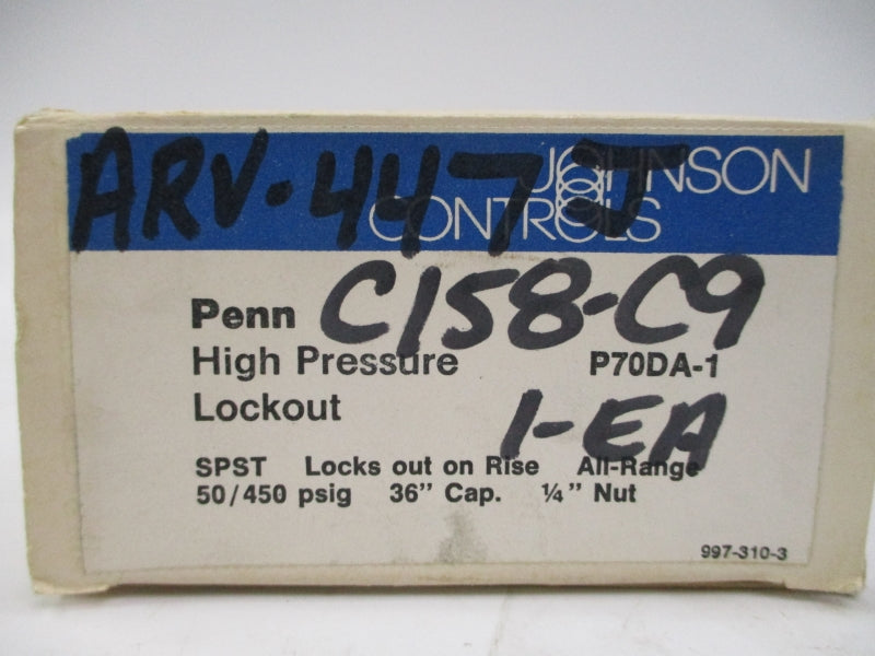 JOHNSON CONTROLS P70DA-1 50/450PSI 1/4" NSMP