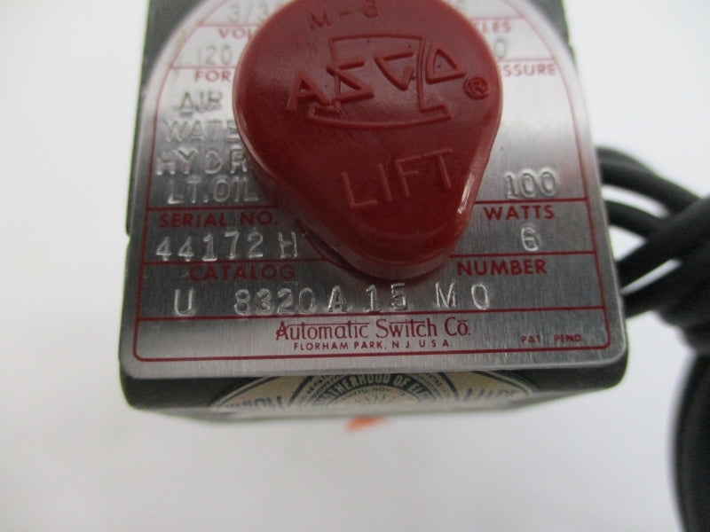 ASCO U8320A15MO 120V 100PSI 1/8" NSMP