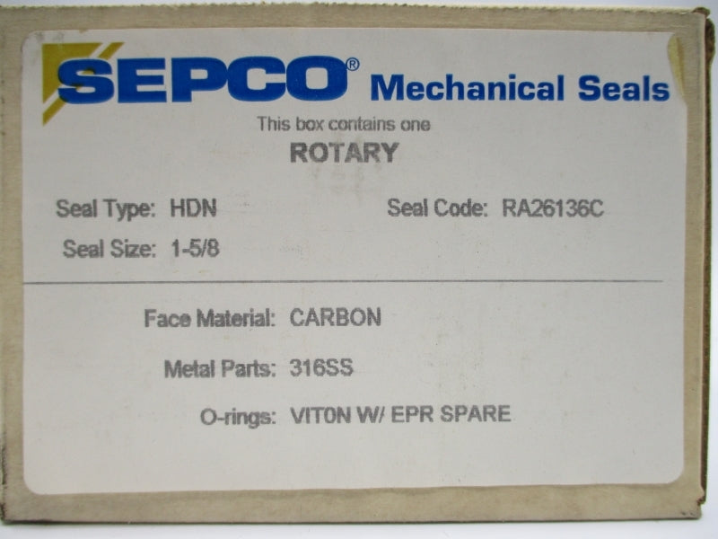 SEPCO HDN RA26136C 1-5/8" NSMP