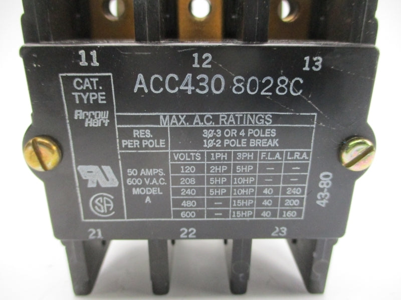 ARROW HART ACC4308028C 208-240V 50A NSNP