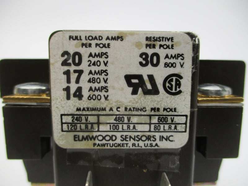 ELMWOOD SENSORS 30-B0-20 110/120V 30A NSNP