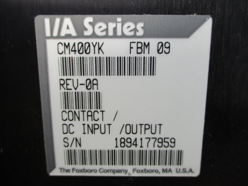 FOXBORO CM400YK REV. 0A NSNP