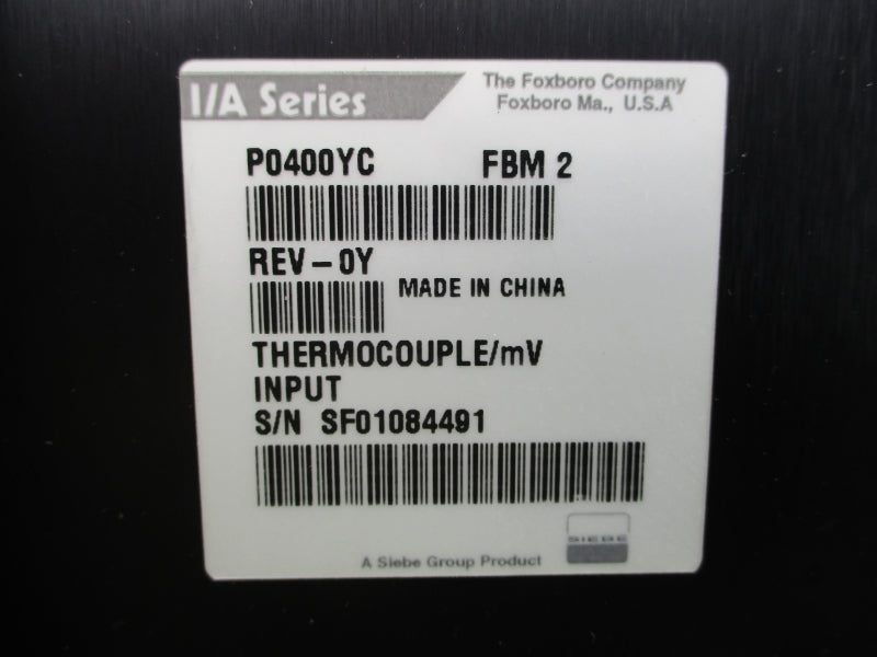 FOXBORO P0400YC FBM2 REV. 0Y NSNP
